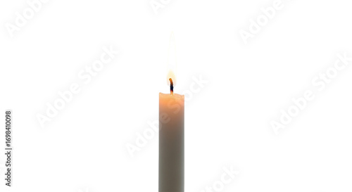 Flickering Flame Warm Candle Light on Black Serenity Remembrance Hope and Peaceful Ambiance on transparent background