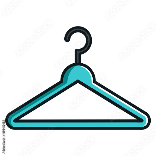 blue coat hanger