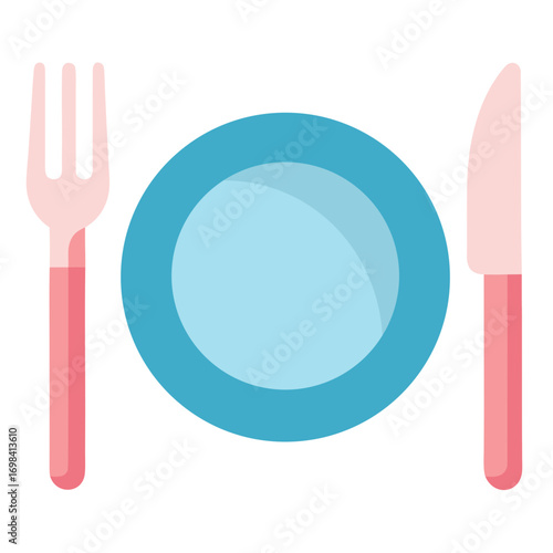 plate with cutlery