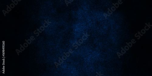 Abstract dark blue grunge natural smooth cement concrete floor and plaster dirty wall background texture. blue marble texture and blue paper texture. plastered long panoramic concrete wall background.