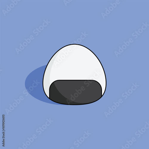 Onigiri vector icon. Modern, simple flat vector illustration for website or mobile app.Sushi or Japanese food symbol, logo illustration. Pixel perfect vector graphics