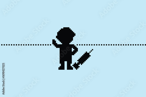 Pixel art background cartoon blank character doctor or scientist man game care medicine decoration pharmacist male doctor uniform hospital 8 bit male pixel art 8bit png vector.