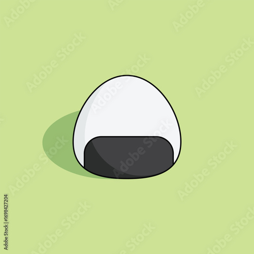 Onigiri vector icon. Modern, simple flat vector illustration for website or mobile app.Sushi or Japanese food symbol, logo illustration. Pixel perfect vector graphics