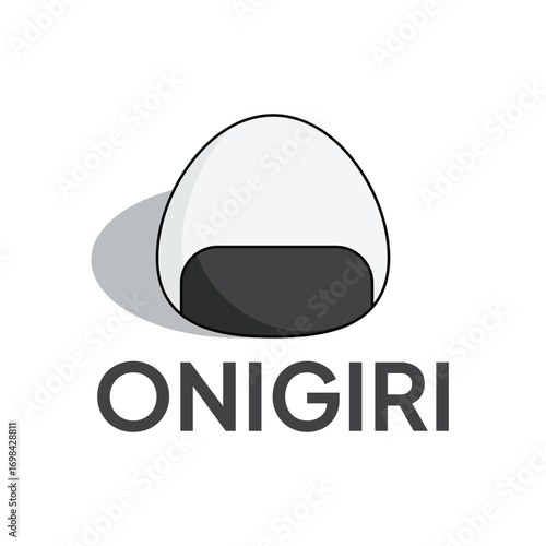 Onigiri vector icon. Modern, simple flat vector illustration for website or mobile app.Sushi or Japanese food symbol, logo illustration. Pixel perfect vector graphics