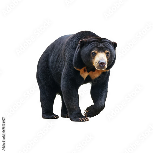 Sun bear transparent Generative AI