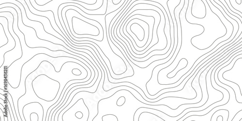 Topographic map background with geographic grid for hiking and mountain sport. luxury topographic wavy pattern and geographic grid map design. paper texture Imitation of a geographical map shades.