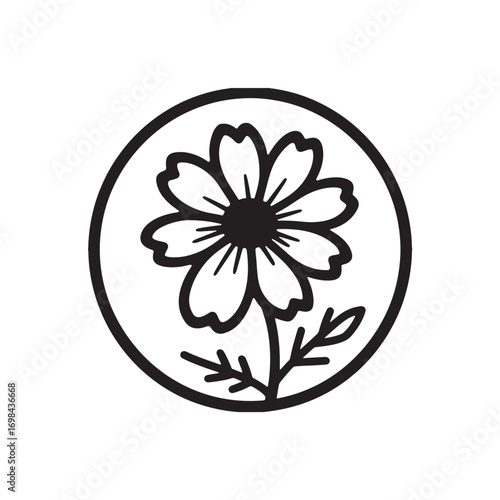 Cosmos flower Vector (3).eps