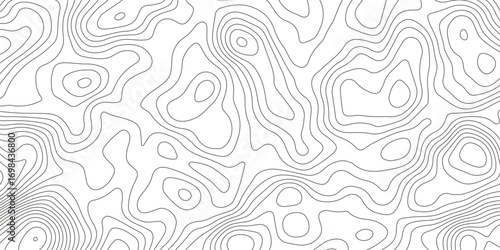 Topographic map background with geographic grid for hiking and mountain sport. luxury topographic wavy pattern and geographic grid map design. paper texture Imitation of a geographical map shades.