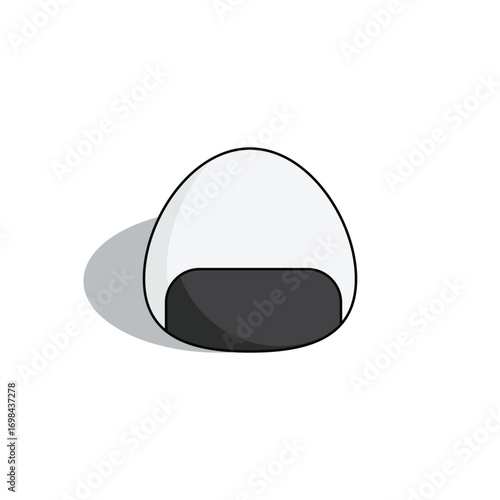 Onigiri vector icon. Modern, simple flat vector illustration for website or mobile app.Sushi or Japanese food symbol, logo illustration. Pixel perfect vector graphics