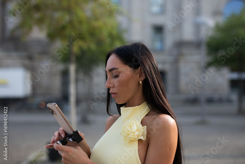 woman using tablet computer
