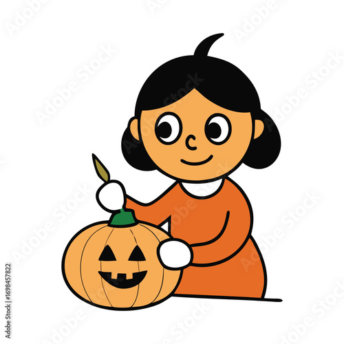 Carving a Jack-o'-Lantern: A Happy Halloween Icon