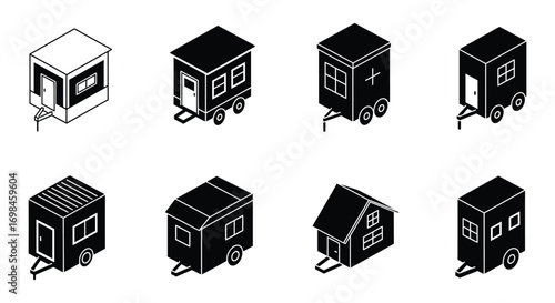 various types of mobile homes and trailers illustrated