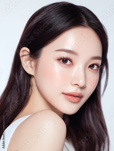 Beautiful Young Korean Woman Beauty Model Portrait