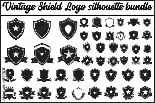Shield Vintage Logo Silhouette Bundle
