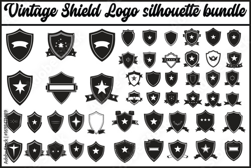 Shield Vintage Logo Silhouette Bundle