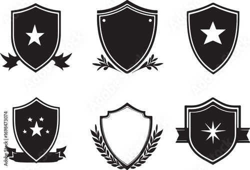 Shield Vintage Logo Silhouette Bundle