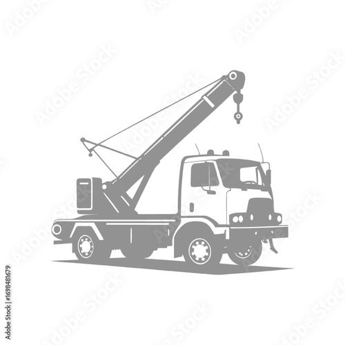 Tow Truck Design Silhouette