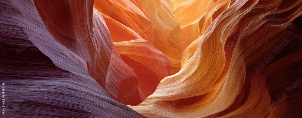 Obraz premium Vibrant sandstone canyon walls (1)