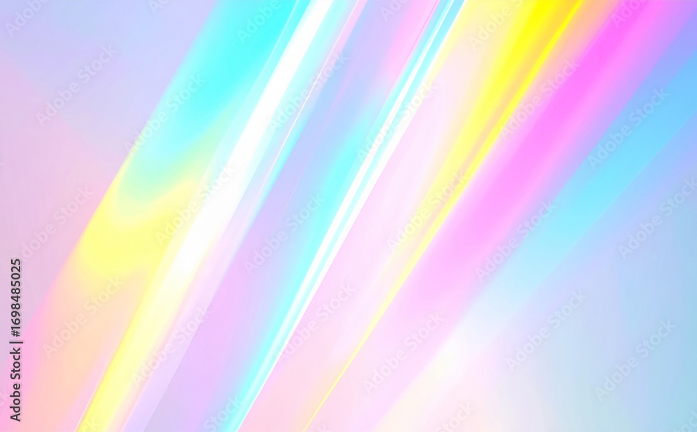 Obraz premium 虹色 光 抽象的 カラフル グラデーション背景