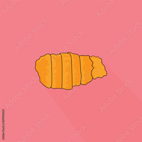 Chicken Nanban or Chicken Katsu Vector Illustration Logo