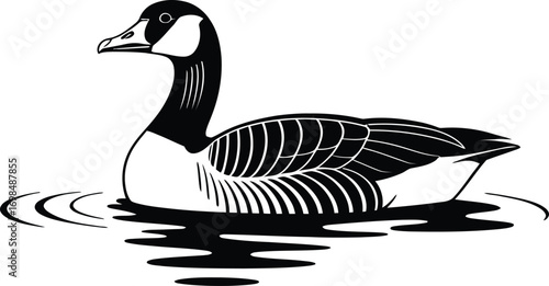 Geese Silhouette, Silly Goose Vector