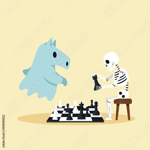 Chess game illustration