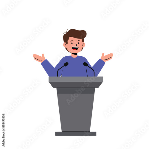 Speaker at podium (1)