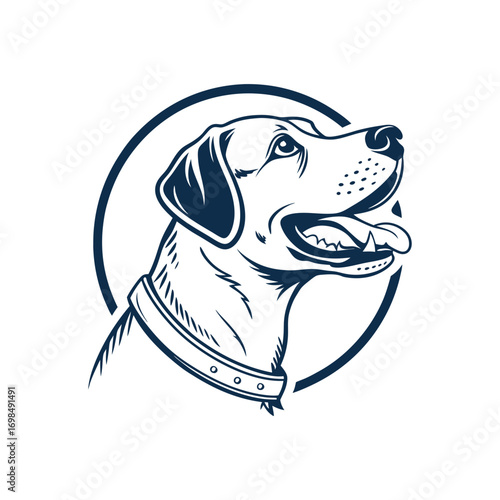 vector illustration of a dog
