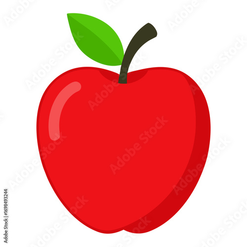 red apple vector illustration