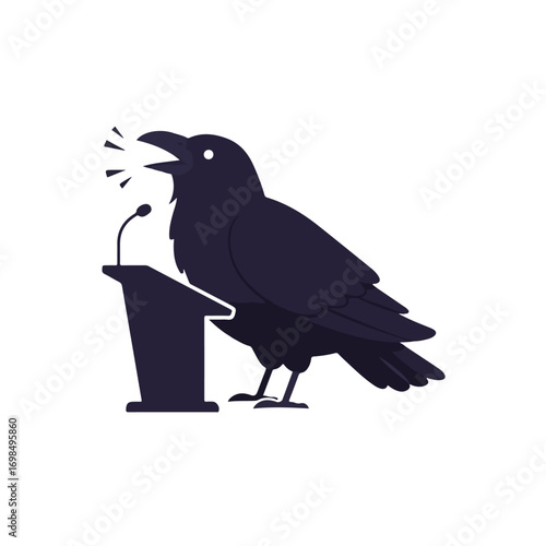 Crow podium speak