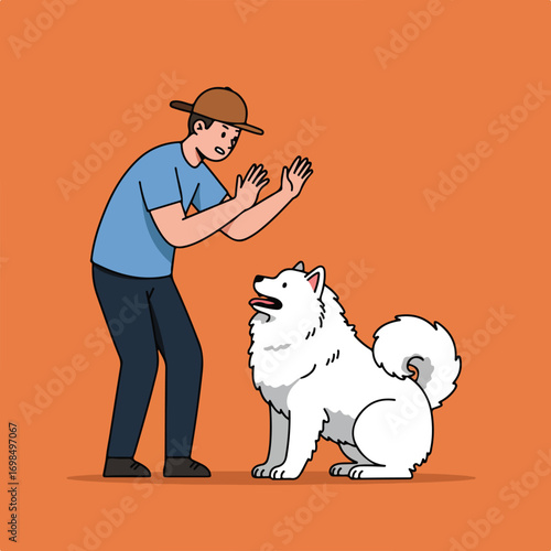 Man and dog
