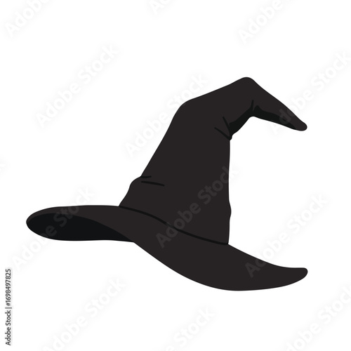 Dark, pointed wizard cap