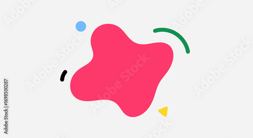 Abstract Colorful Shapes Design.