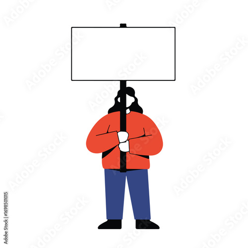 Protest Sign Bearer