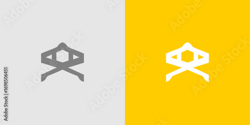 fighter jet simple logo vector icon