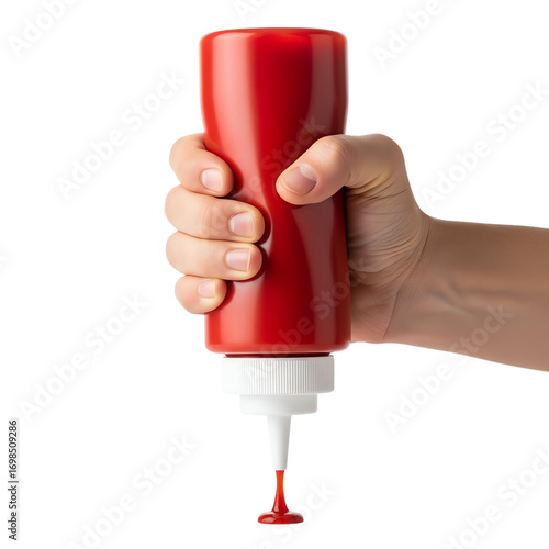 Ketchup isolated on transparent background
