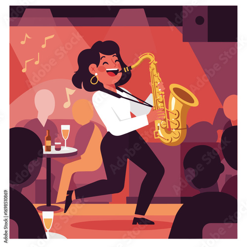 Jazz Saxophonist Performance