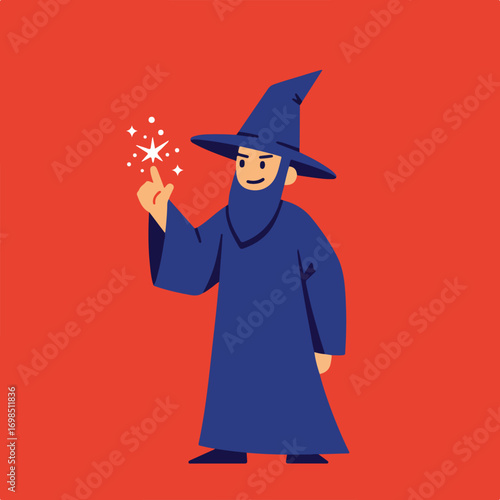 Cartoon sorcerer