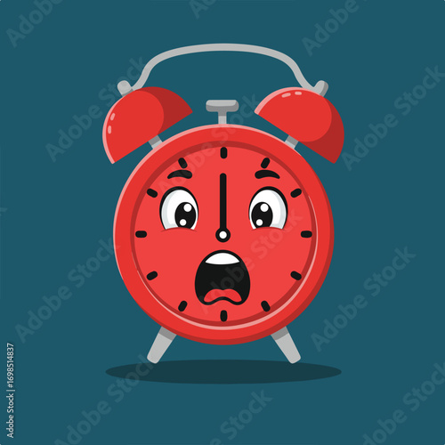 A shocked clock!