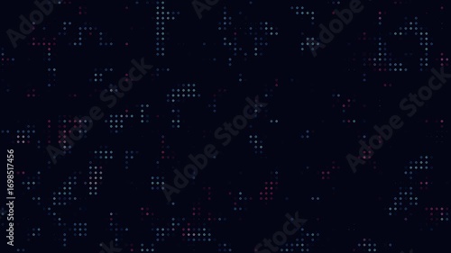 Digital Background Abstract Futuristic Grid with Glowing Dots Motion Graphic Animation Wallpaper