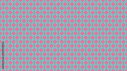 Abstract  mosaic seamless pattern with pink squares