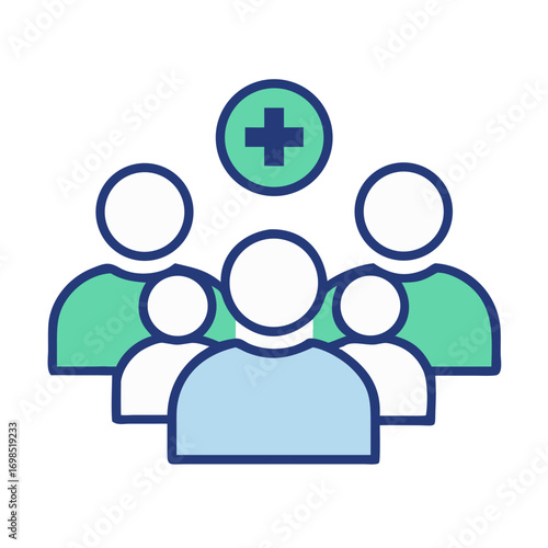 Medical team and healthcare support concept vector illustration