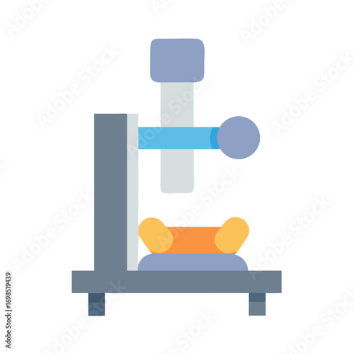 Minimalist microscope illustration for laboratory analysis on black backdrop