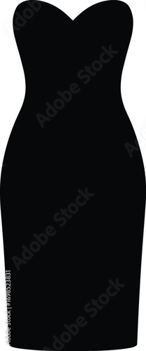 silhouette, cocktail dress, knee-length, sweetheart neckline