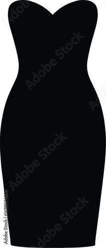 silhouette, cocktail dress, knee-length, sweetheart neckline