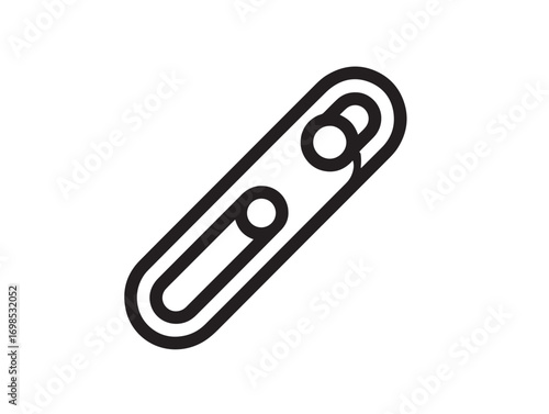 Stylish cable cutter illustration in crisp minimal outline format