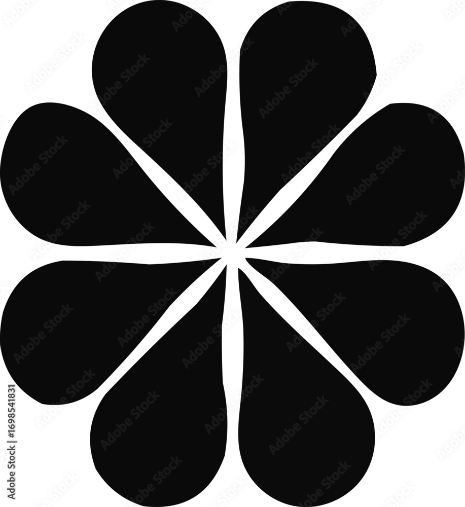 Fototapeta premium black and white clover