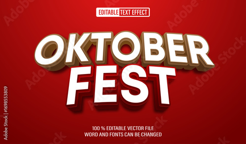 Oktoberfest 3D Text Effect – Editable Style Template