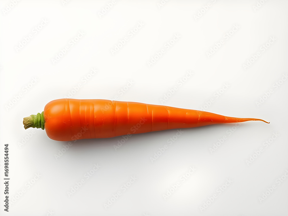 Fototapeta premium carrot on white background