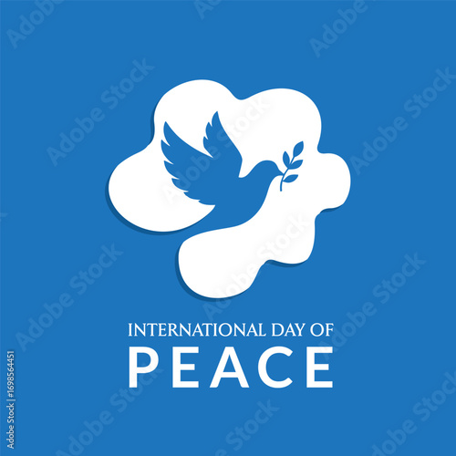 International Day of Peace. World Peace Day. World Science Day for Peace and Development, Anti-War Concept. International Day of Living Together in Peace banner template vector illustration.